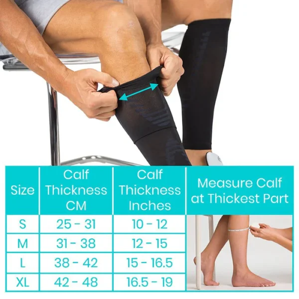 Calf Compression Sleeve - Pain & Swelling Relief - Image 3